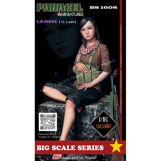 PARACEL MINIATURES VIETNAM BIG SCALE SERIES BS 1608 1:16 LA MUSE (VIET CONG LADY)