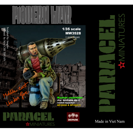 PARACEL MINIATURES 1:35 MODERN WAR SERIES MW3528 UB32 ROCKET CONTROLLER 1 FIGURE