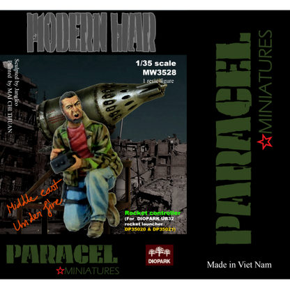PARACEL MINIATURES 1:35 MODERN WAR SERIES MW3528 UB32 ROCKET CONTROLLER 1 FIGURE
