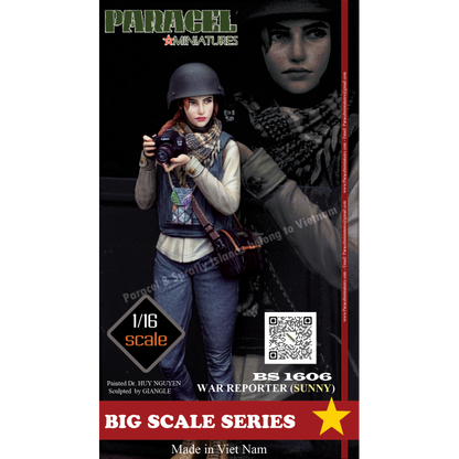 PARACEL MINIATURES MODERN WAR BIG SCALE SERIES BS 1606 1:16 WAR REPORTER (SUNNY)