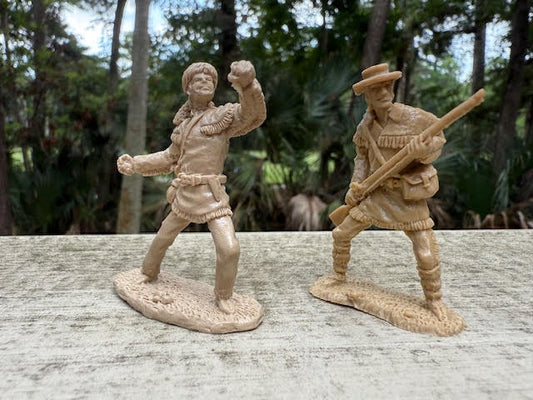 LOD Enterprises CHARACTER FIGURE SET DAVY CROCKETT & GEORGIE RUSSELL (2 FIGURES)