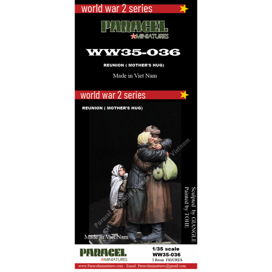 PARACEL MINIATURES 1:35 WWII SERIES SET WW35-036 REUNION (SOVIET MOTHER'S HUG)