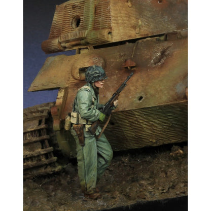 PARACEL MINIATURES WWII SERIES SET WW35-020 US GI CPL REIBEN (B.A.R. GUNNER)
