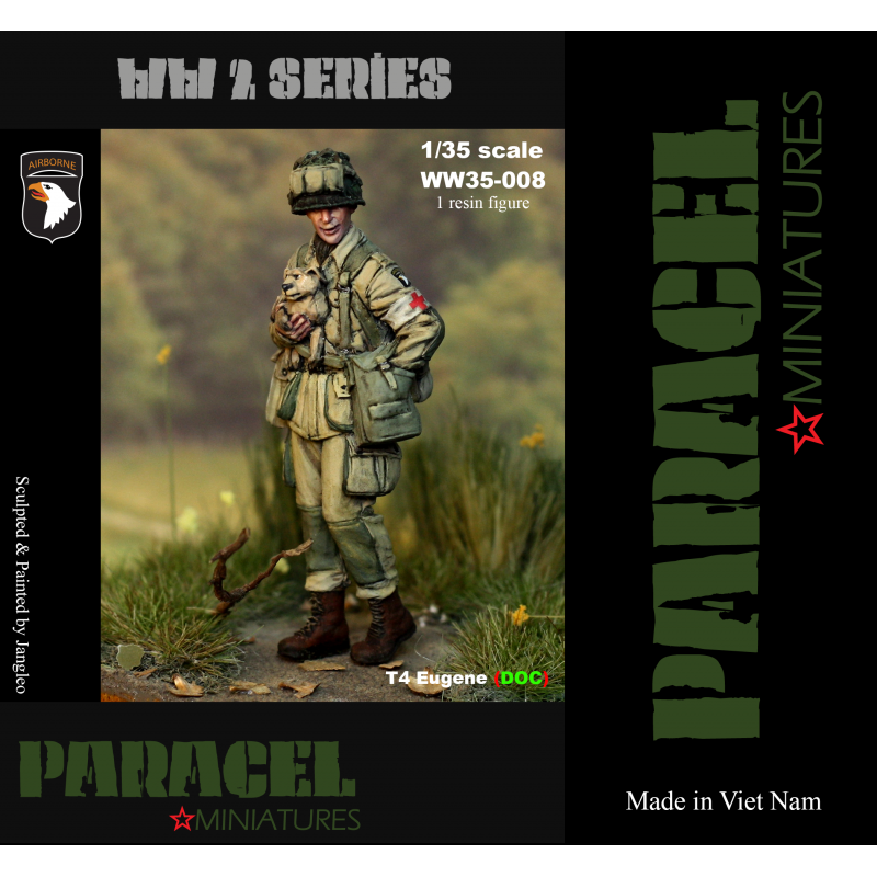 PARACEL MINIATURES 1:35 WWII SERIES SET WW35-008 US AIR BORNE T4 EUGENE "DOC"