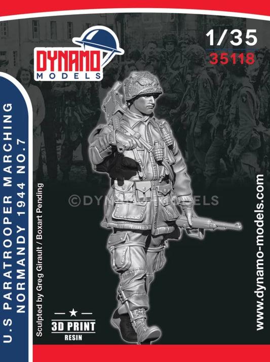 DYNAMO MODEL 35118 WWII U.S. PARATROOPER MARCHING NO. 7 NORMANDY 1944