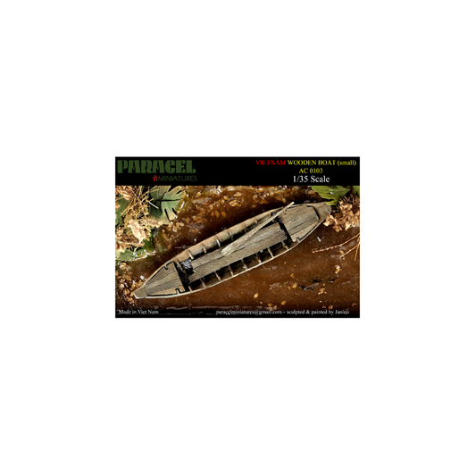 PARACEL MINIATURES VIETNAM SERIES AC0103 1/35 VIETNAMESE WOODEN BOAT (SMALL)