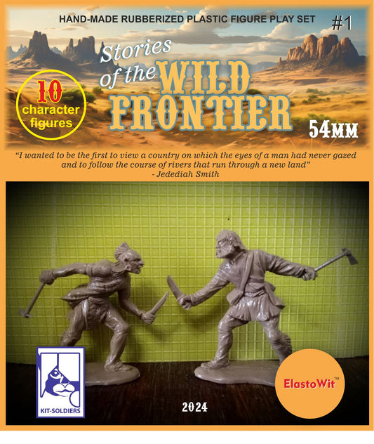 ELASTOWIT & KIT TOY SOLDIERS STORIES OF THE WILD FRONTIER (54 MM) 10 FIGURES