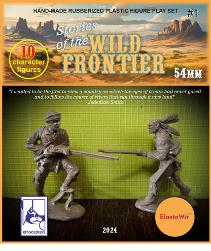 ELASTOWIT & KIT TOY SOLDIERS STORIES OF THE WILD FRONTIER (54 MM) 10 FIGURES