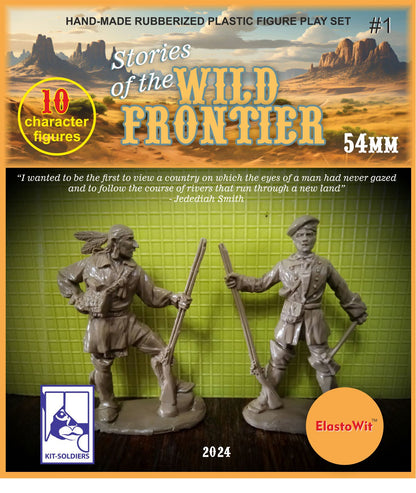 ELASTOWIT & KIT TOY SOLDIERS STORIES OF THE WILD FRONTIER (54 MM) 10 FIGURES