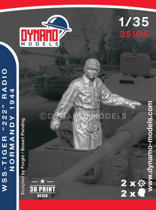 DYNAMO MODEL 35105 WWII GERMAN TIGER "222" CREW NO. 3 NORMANDY 1944 (1 FIGURE)