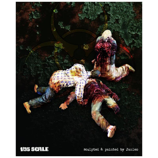 PARACEL MINIATURES 1:35 APOCALYPSE SERIES JAN0103 ZOMBIE 03 (3 FIGURES)